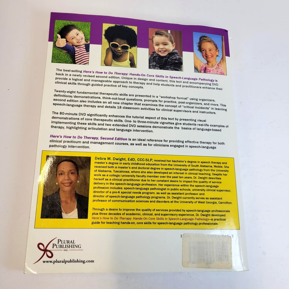 Here's How To Do Therapy 2nd Edition Dwight SLP Textbook DVD Plural Publishing - Picture 3 of 16